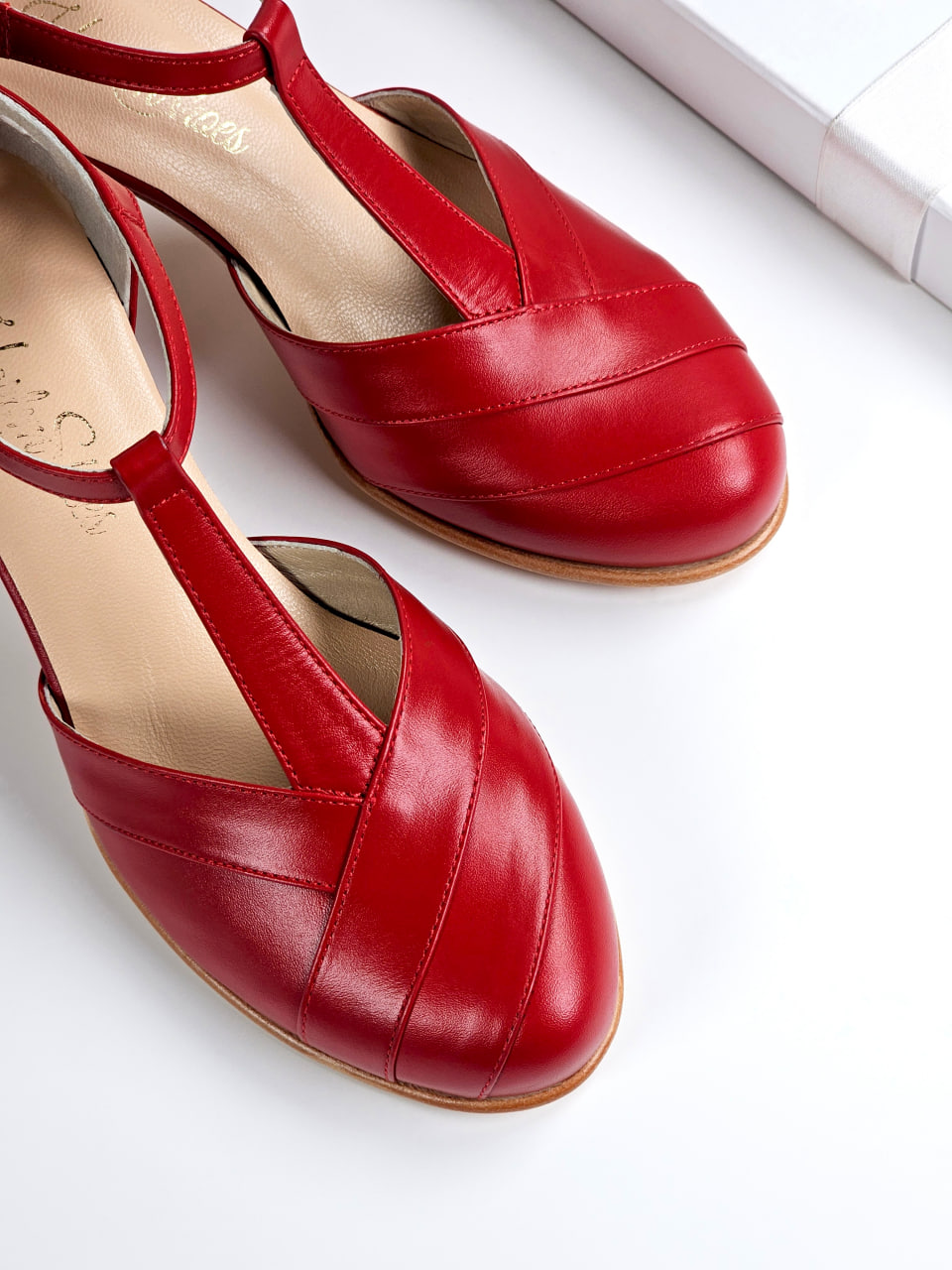 Sugar Red Leather 6 cm heel