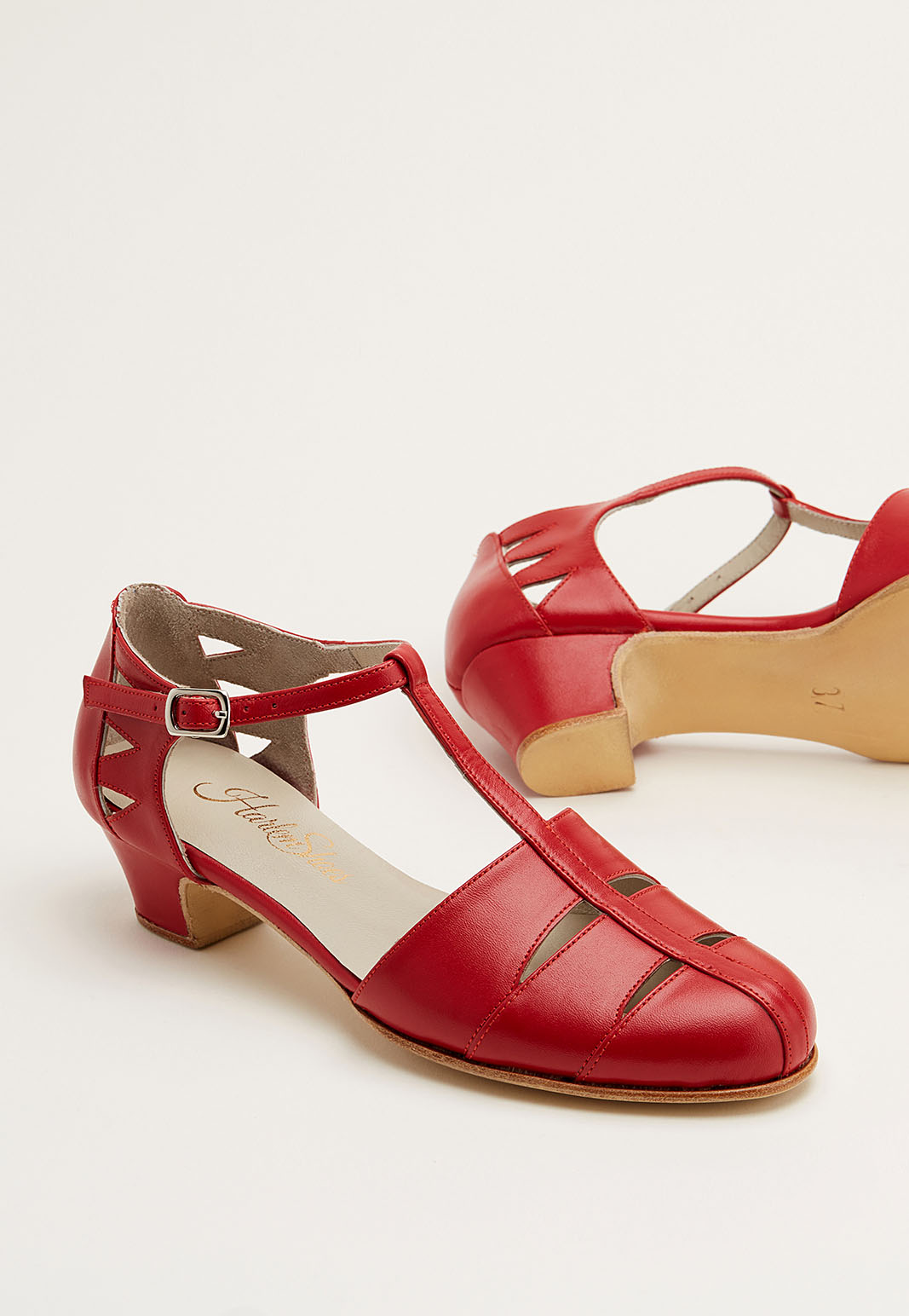 Harmony Red Leather 4 cm heel