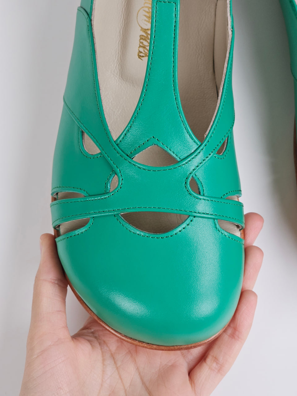 Barefoot Spring Apple Green Leather Zero Drop