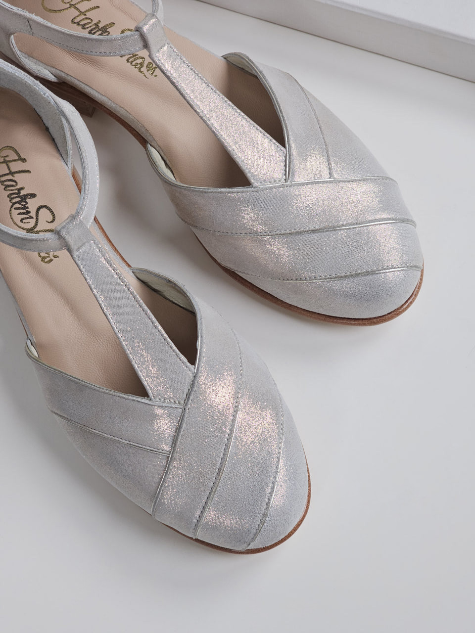 Sugar Shiny Cream Suede 2 cm heel