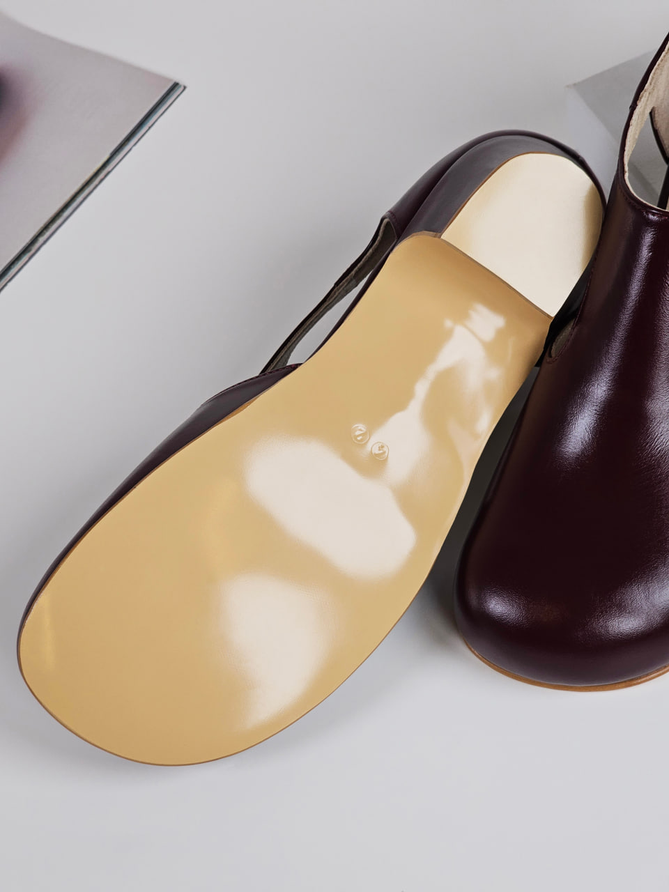 Barefoot Milan Bordeaux Leather 4 cm heel
