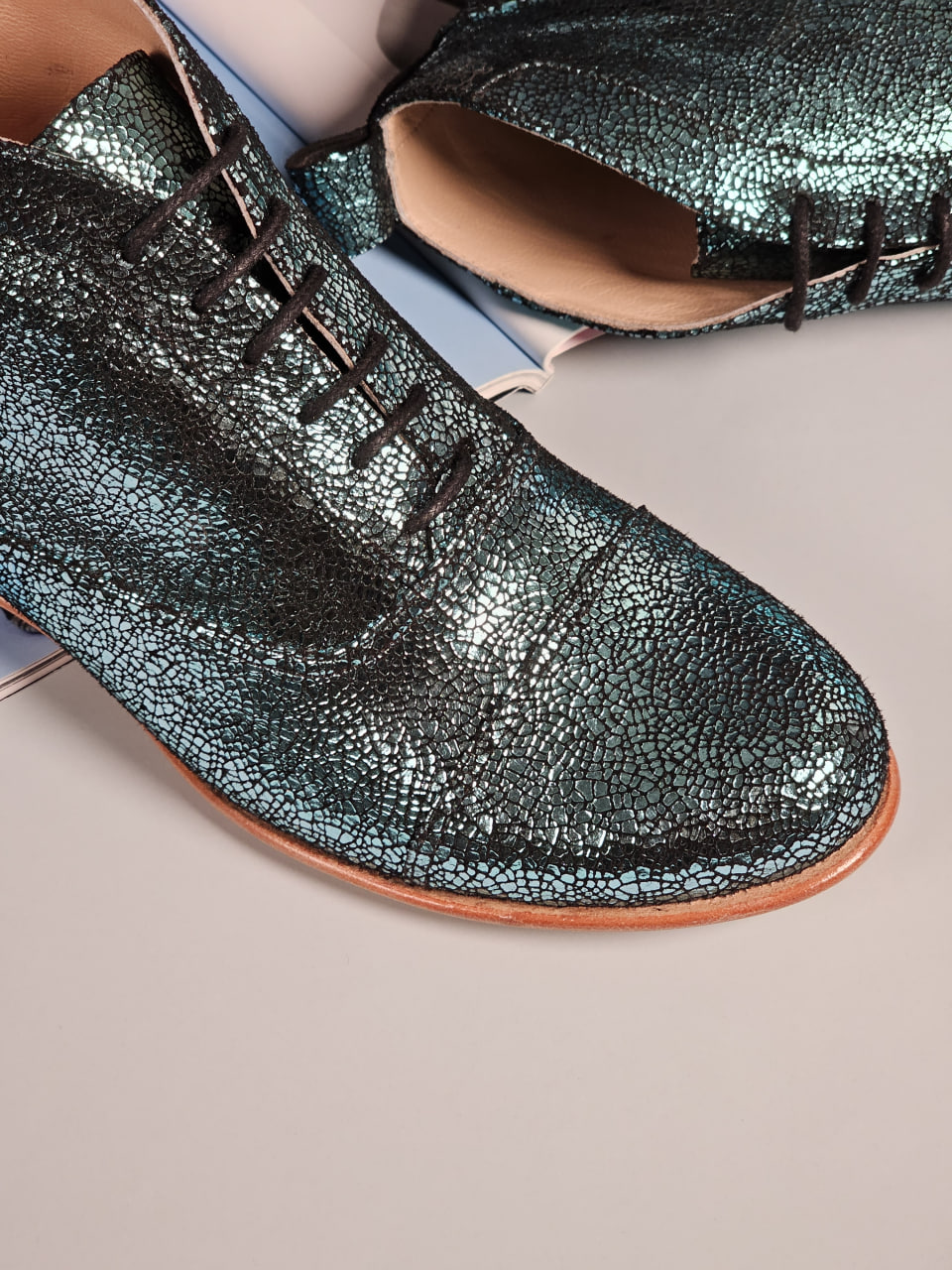 Smooth Boots Blue Stone Suede 2 cm heel