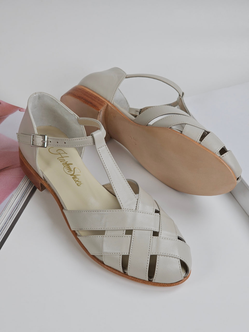 Summer Beige Leather 1.5 cm heel