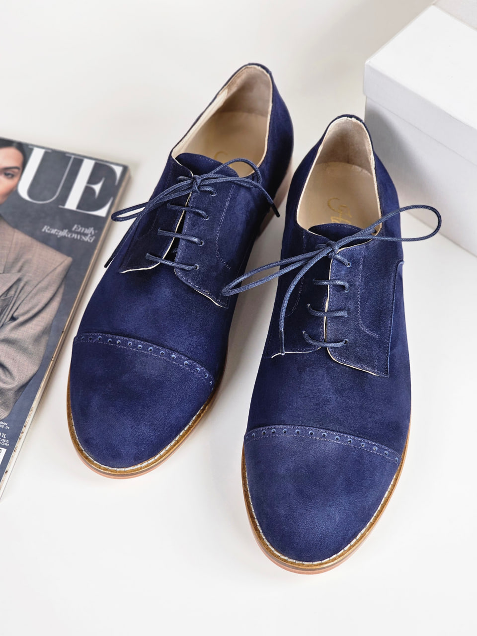 California Dark Blue Suede 2 cm heel