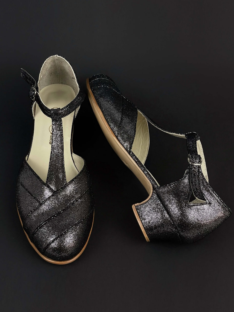 Sugar Silver Rain Suede 4 cm heel
