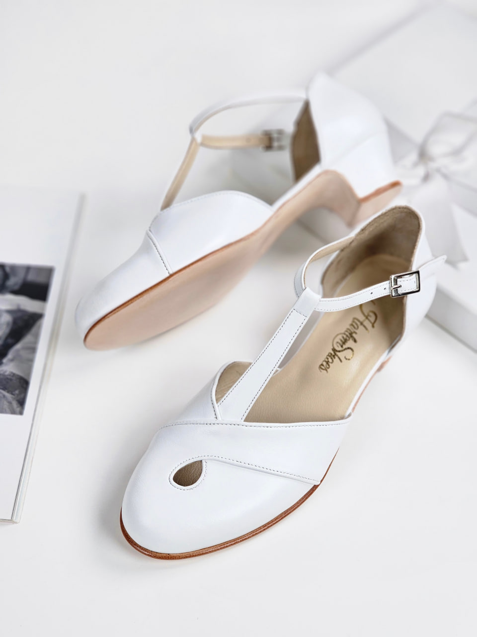 Muse White Leather 4 cm heel