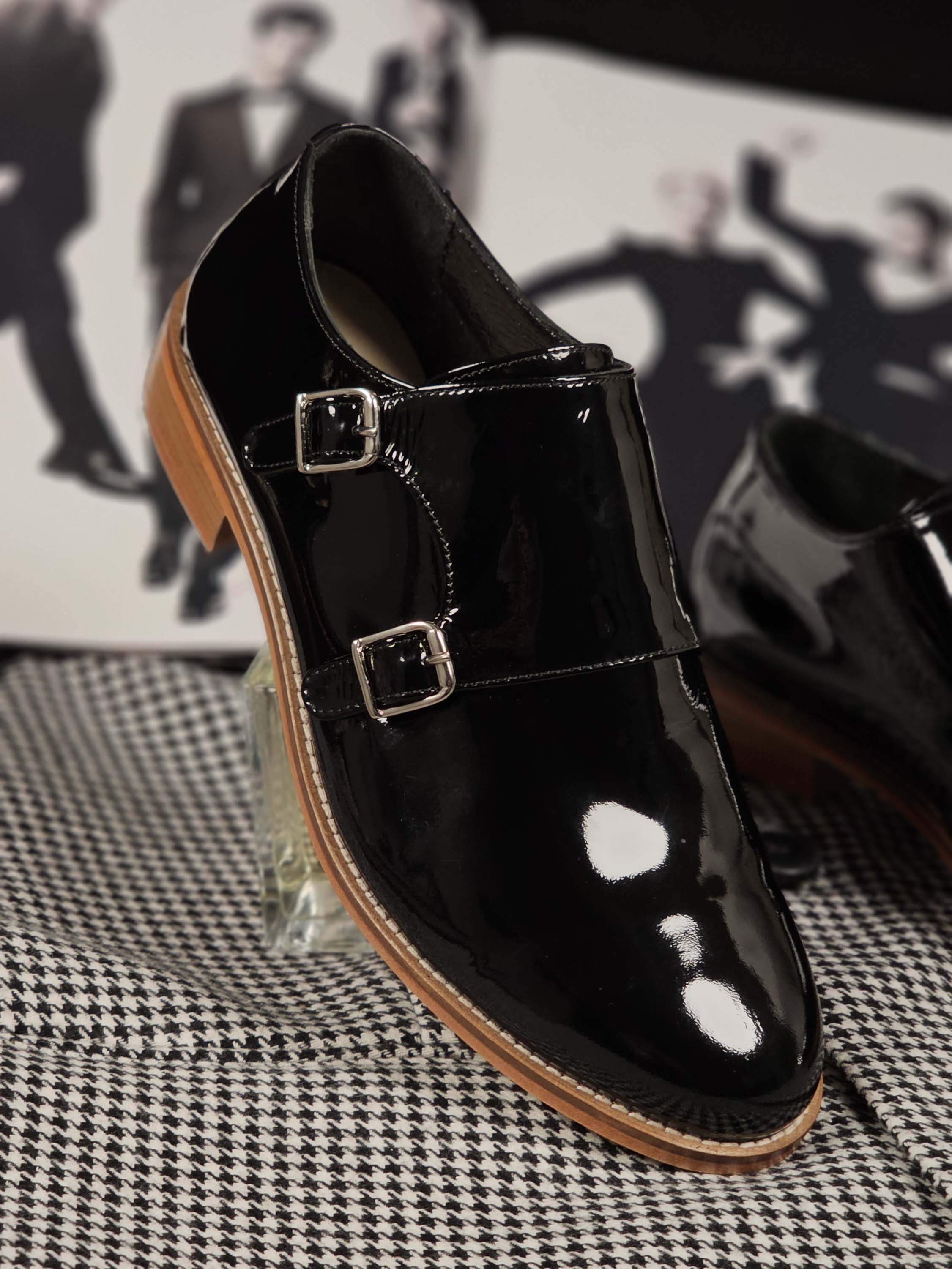 Monk Black Patent Leather 2 cm heel