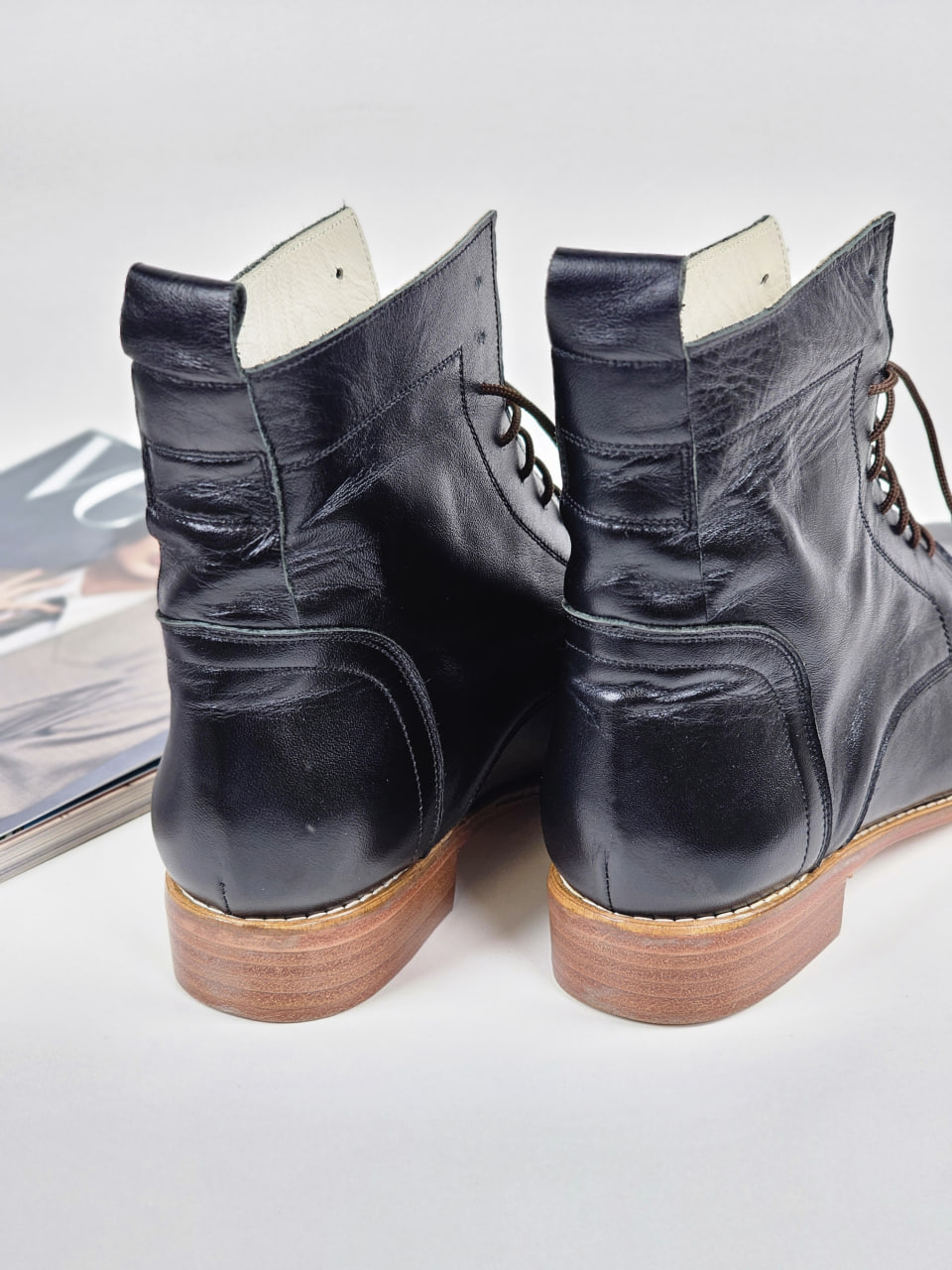 Harlem Boots Black Leather 2 cm heel