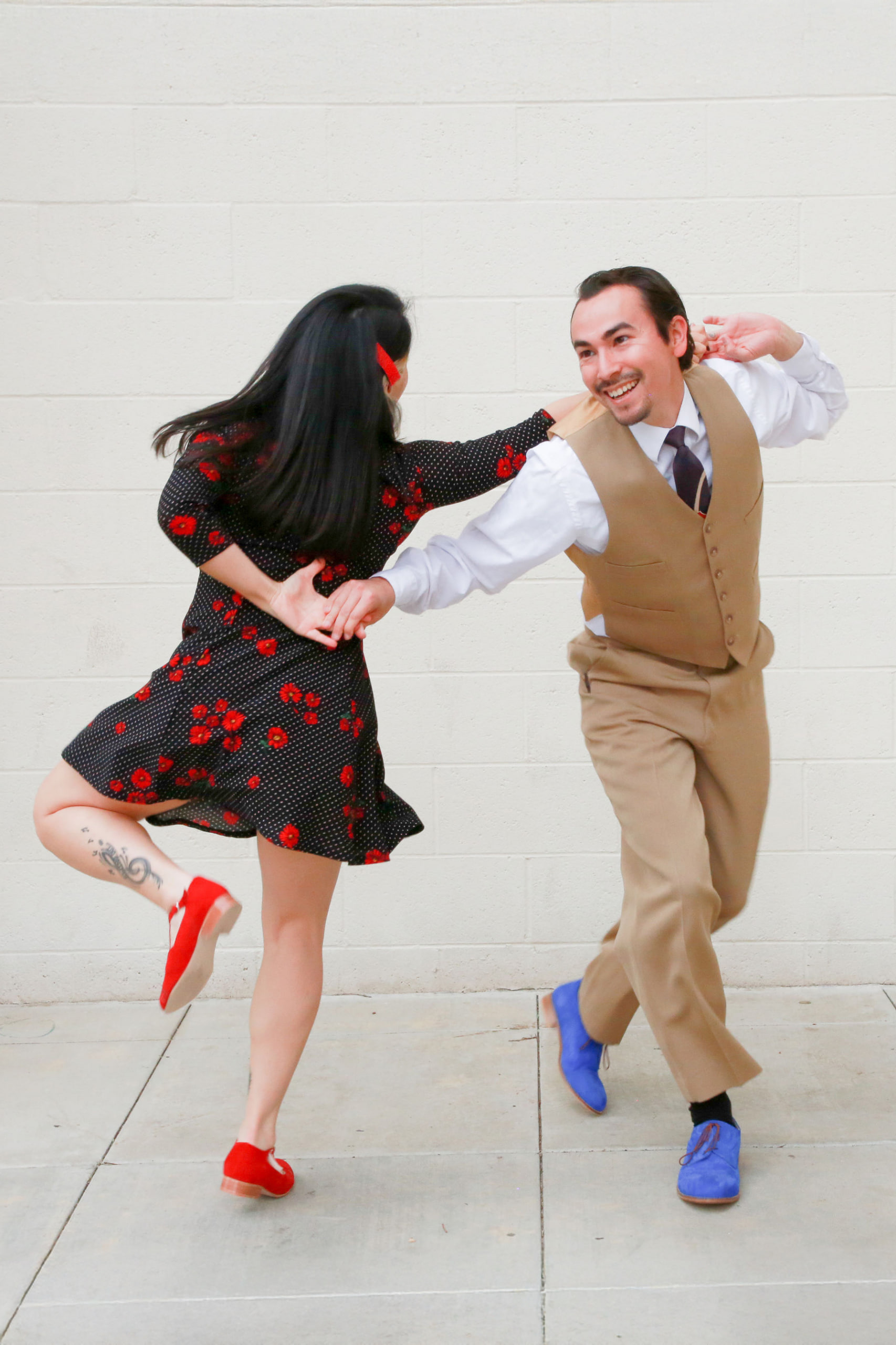 Spring Red Suede 4 cm heel