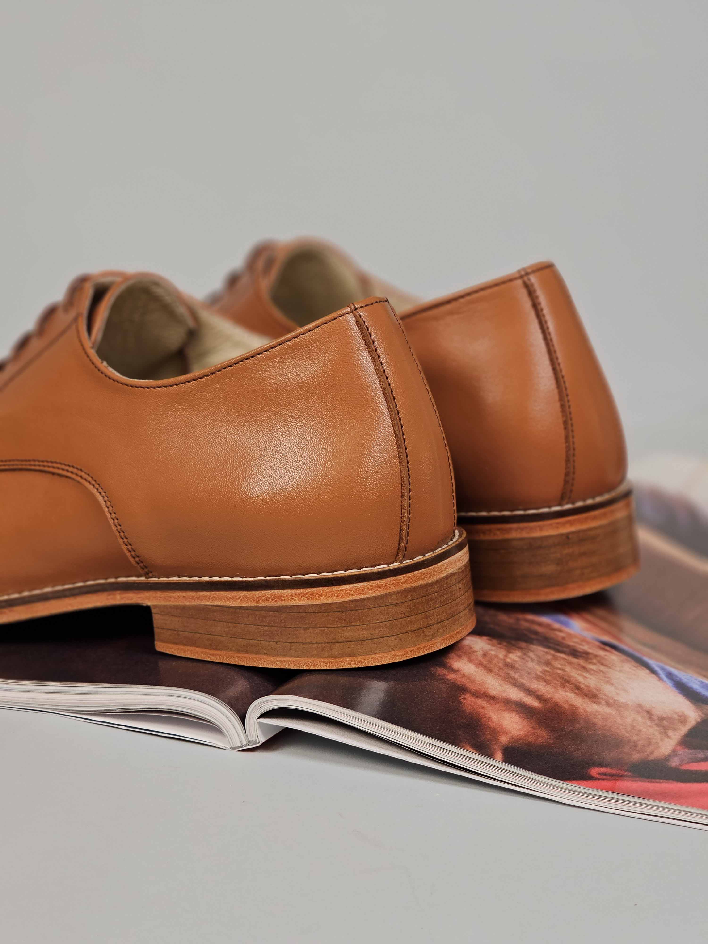 California Light Brown Leather 2 cm heel