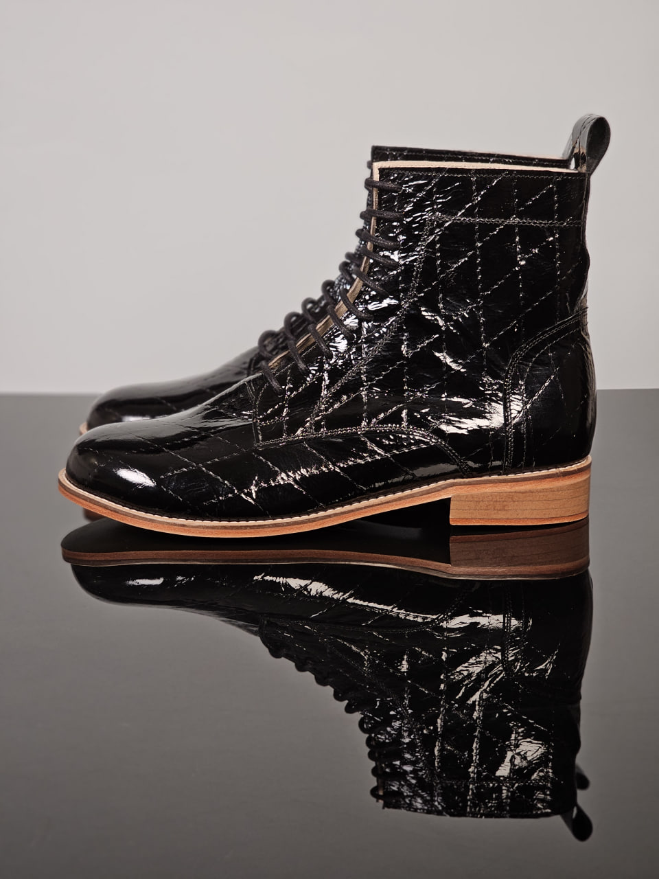 Harlem Boots Rhombus Pattern 2 cm heel