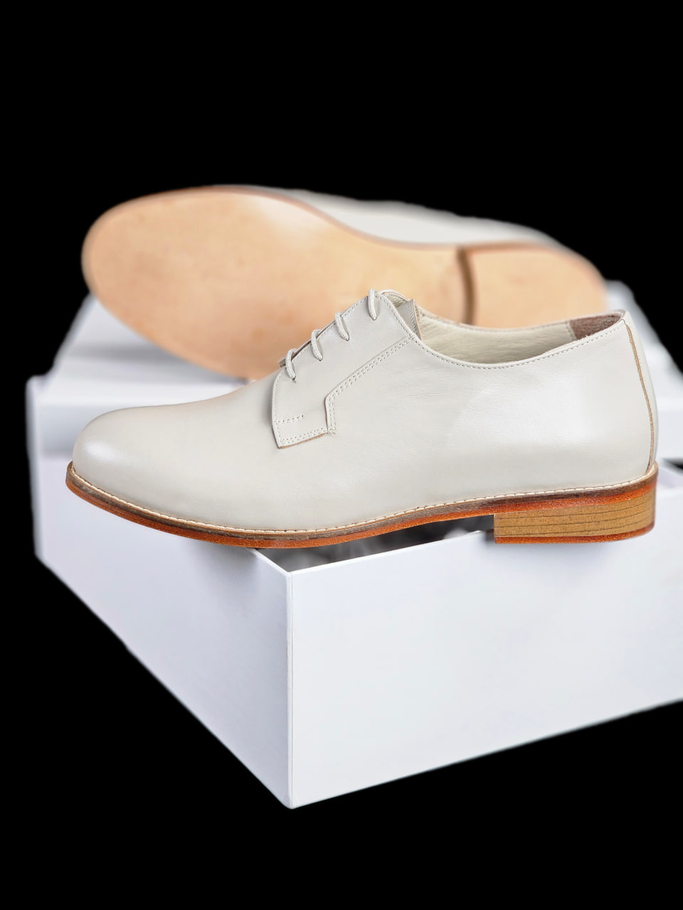 Jazz Slide Beige Leather 2 cm heel