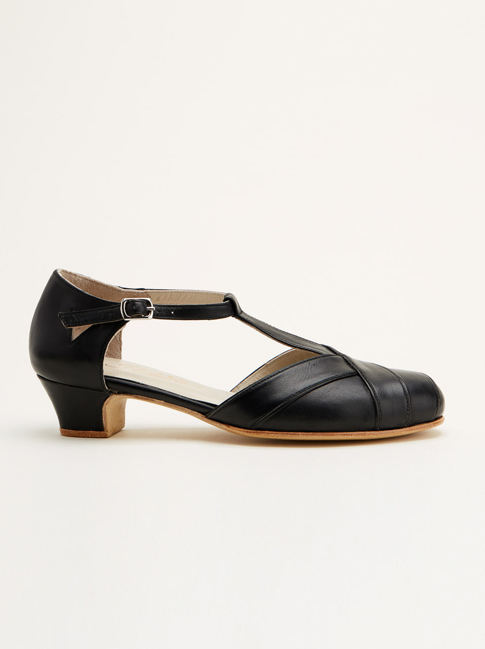 Sugar Black Leather 4 cm heel