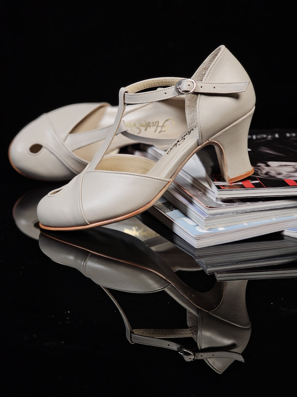 Muse Beige Leather 6 cm heel