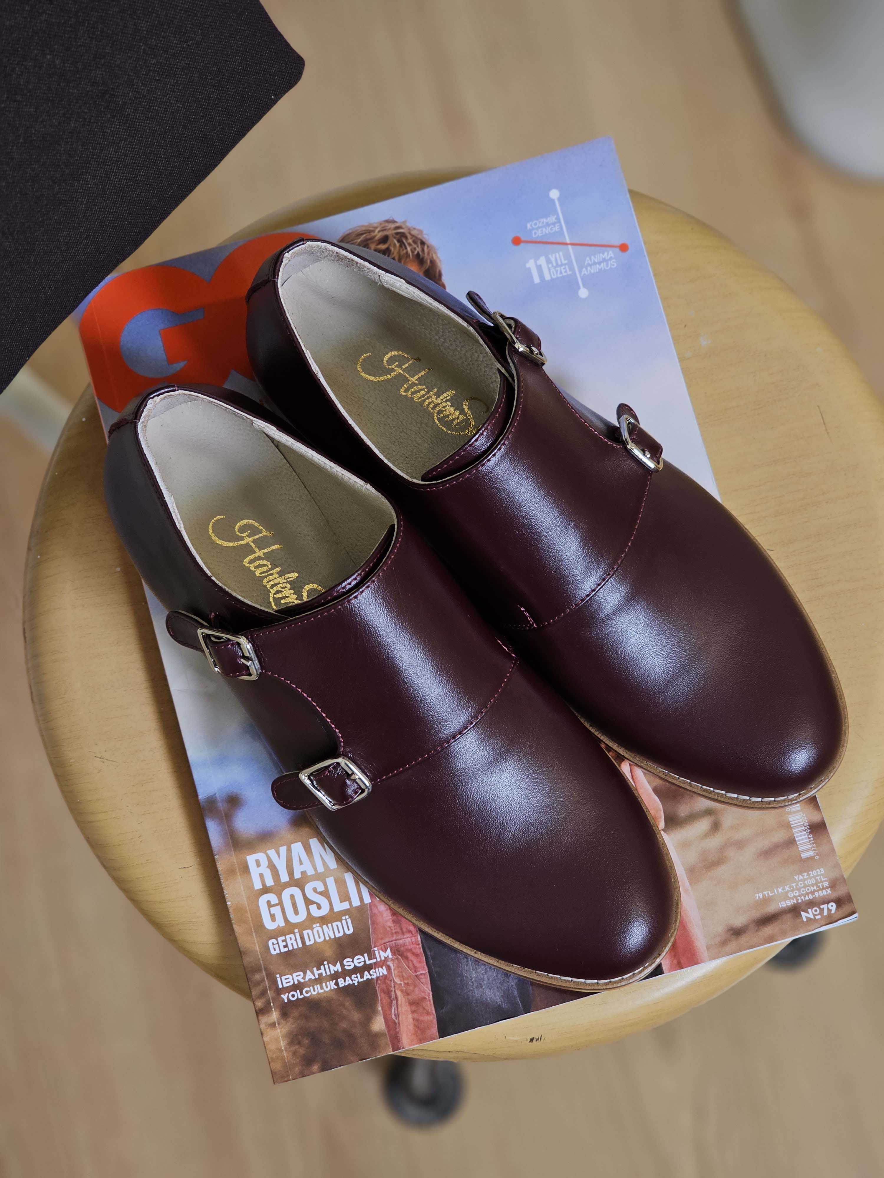 Monk Bordeaux Leather