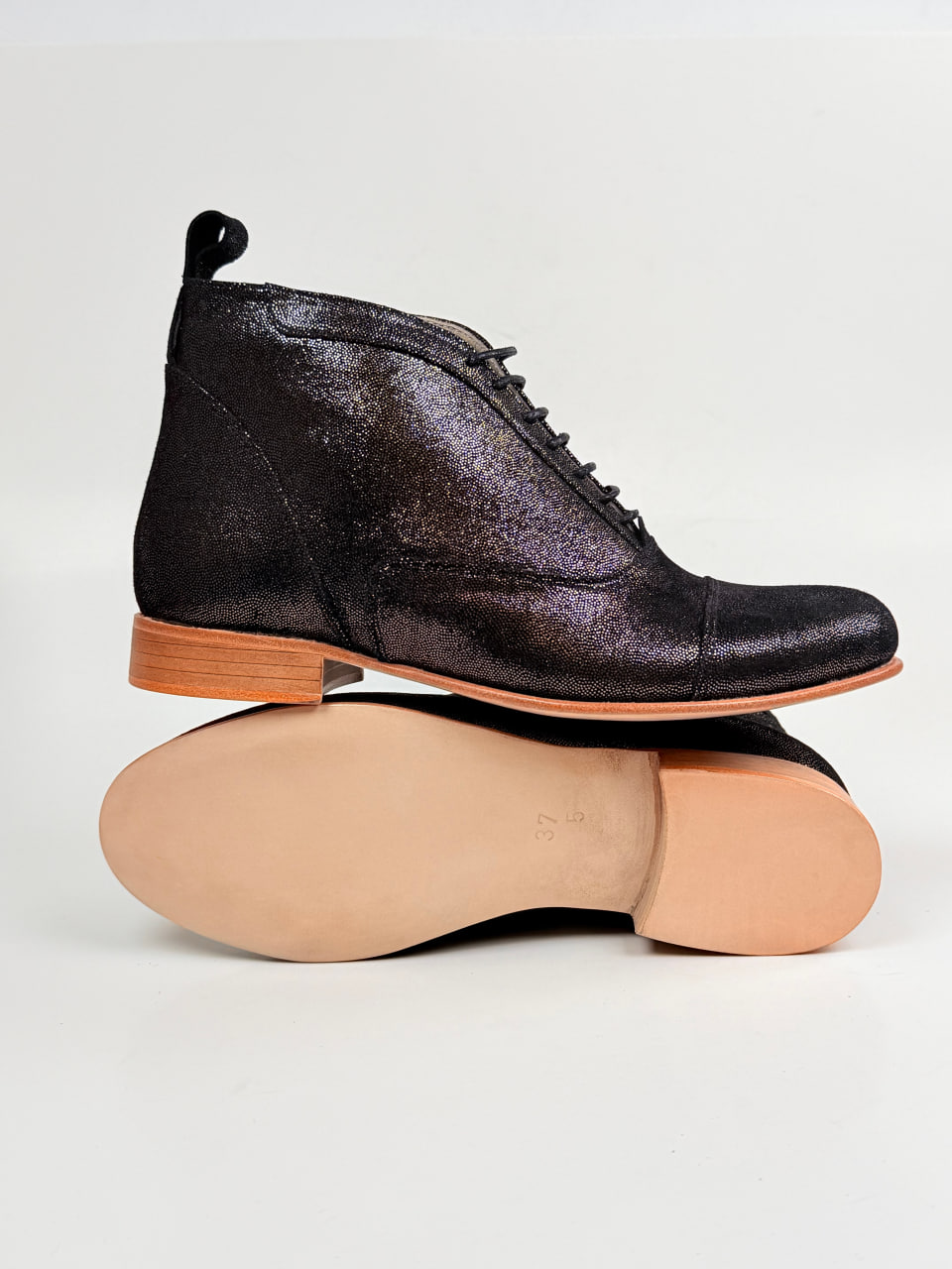 Smooth Boots Grey Stone Suede 2 cm heel