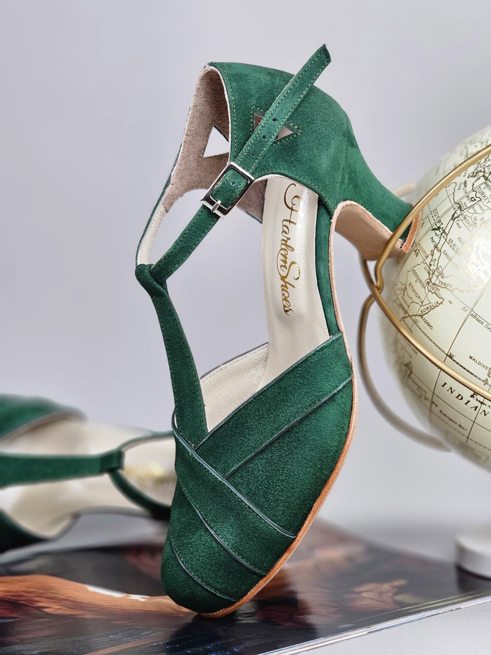 Sugar Emerald Suede 6 cm heel