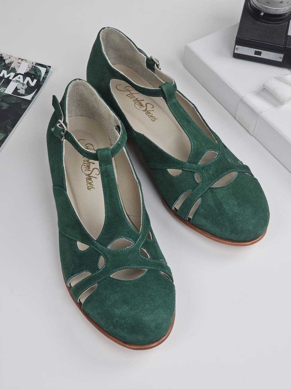 Spring Emerald Suede 2 cm heel