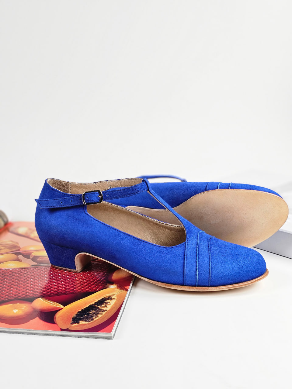 Barbie Blue Suede 4 cm heel