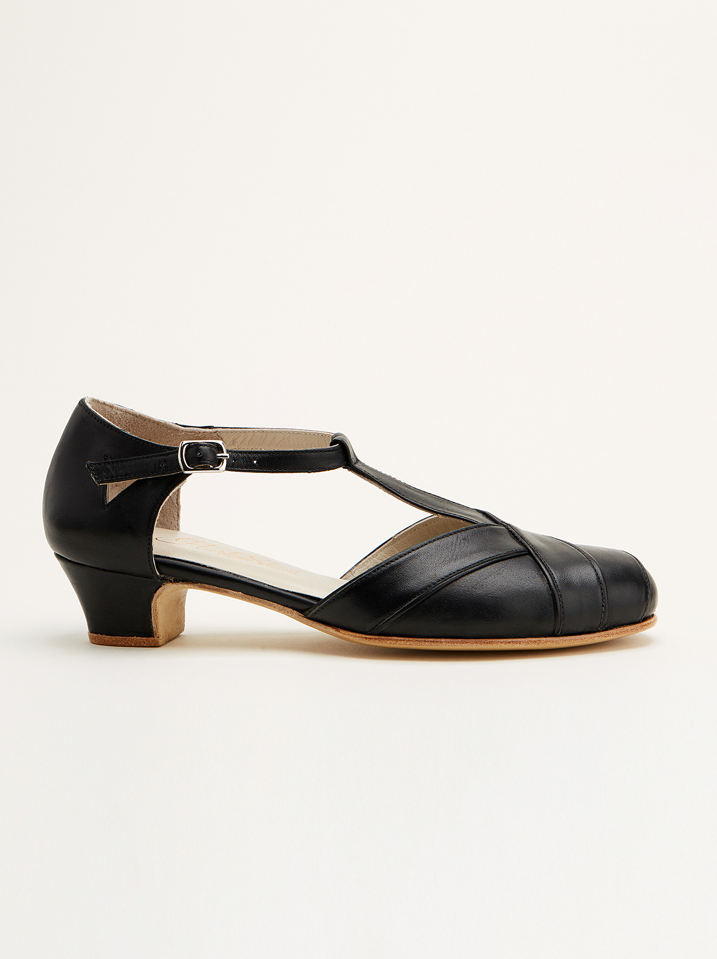 Sugar Black Leather 4 cm heel