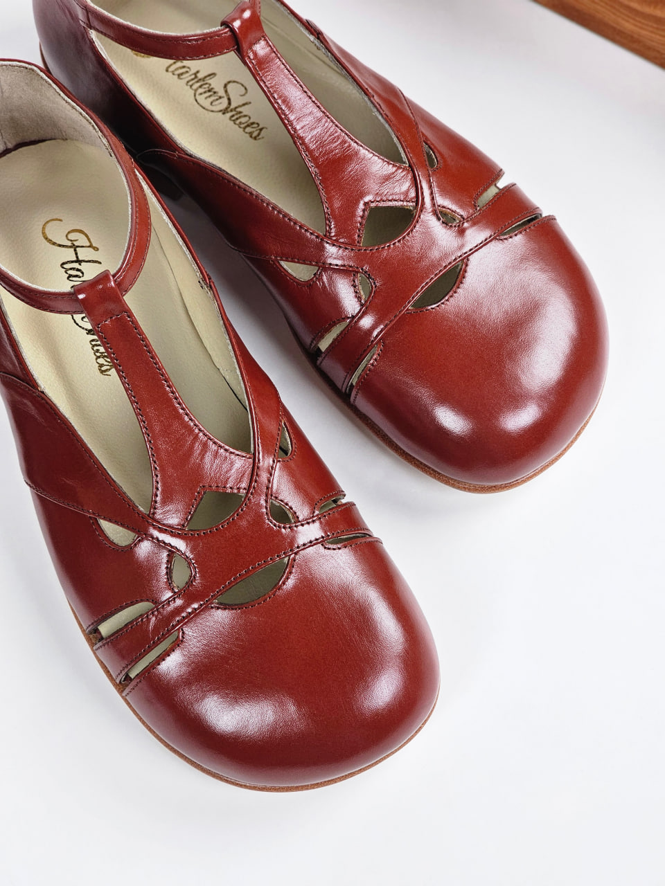 Barefoot Spring Brown Leather 1 cm heel