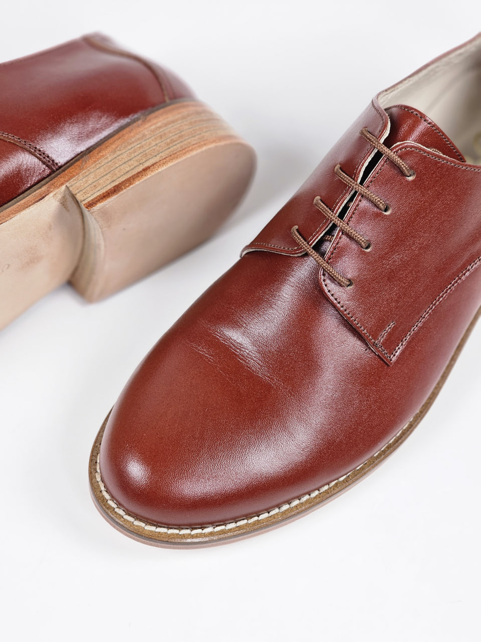 Frankie Classy Brown Leather 2 cm heel