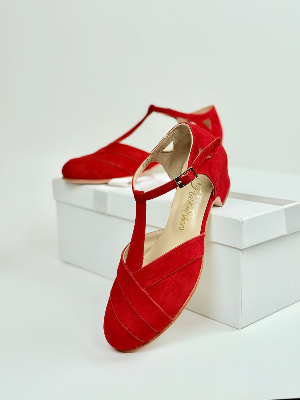 Sugar Red Suede 4 cm Heel