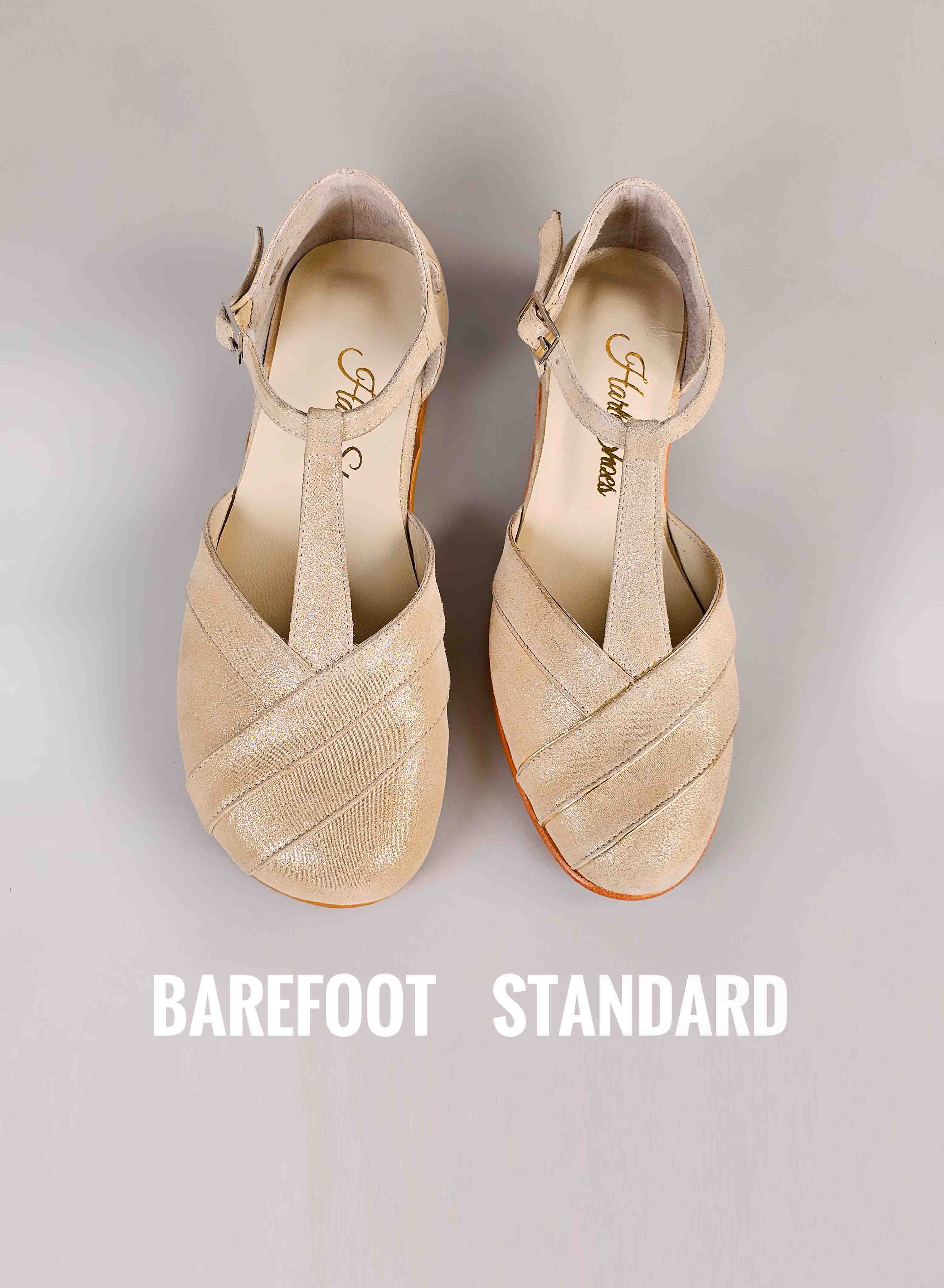 Barefoot Sugar Golden Suede 2 cm heel