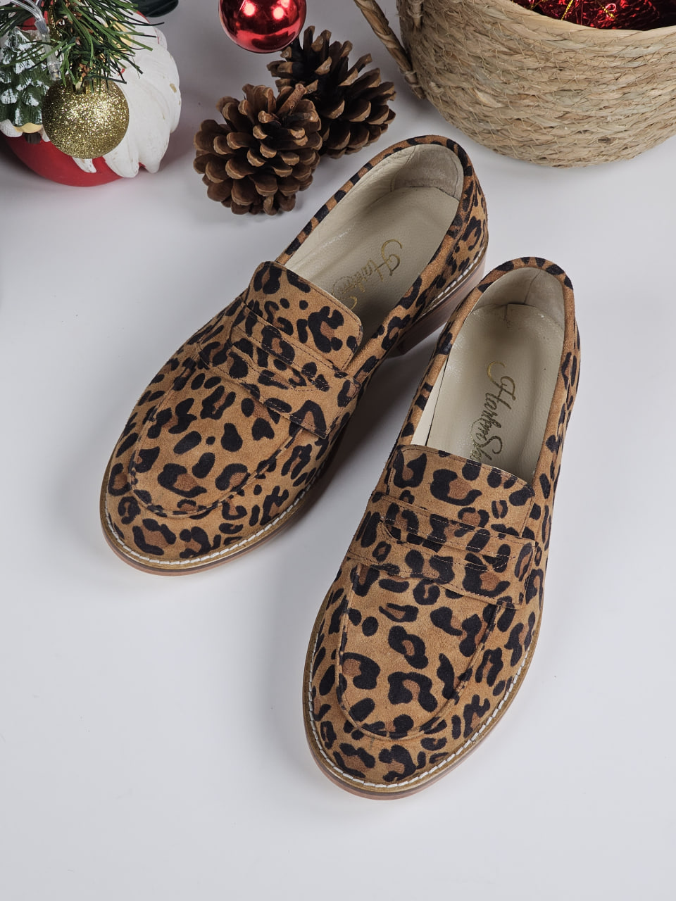 Loafers Leopard Suede 2 cm heel