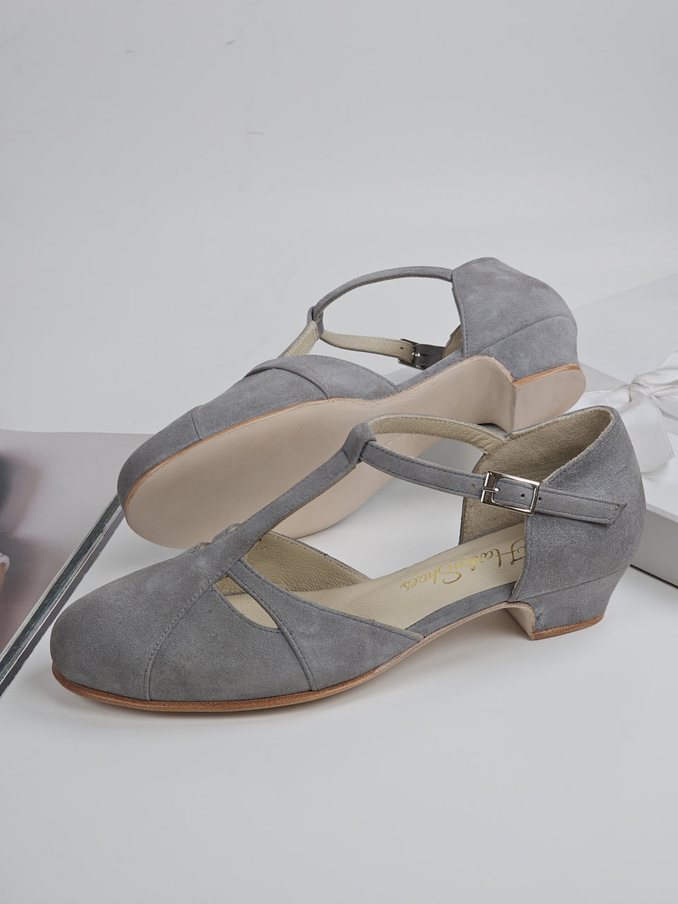 Isabel Grey Suede 3 cm heel
