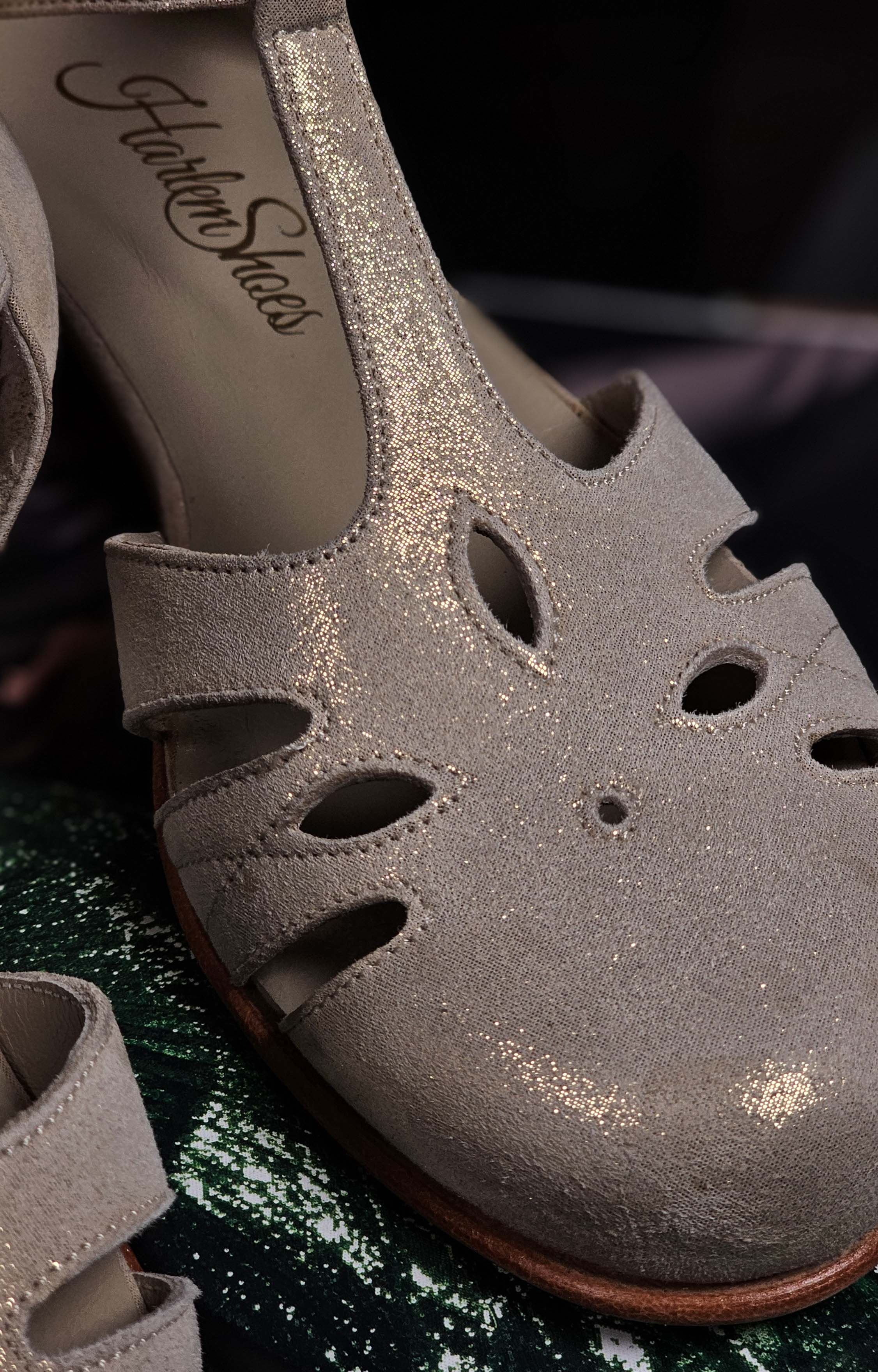 Rosy Gold Suede 3 cm heel