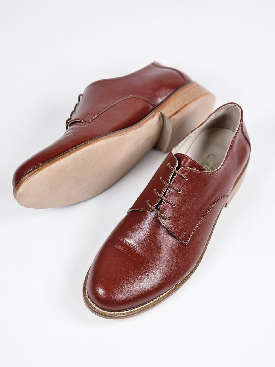 Frankie Classy Brown Leather 2 cm heel