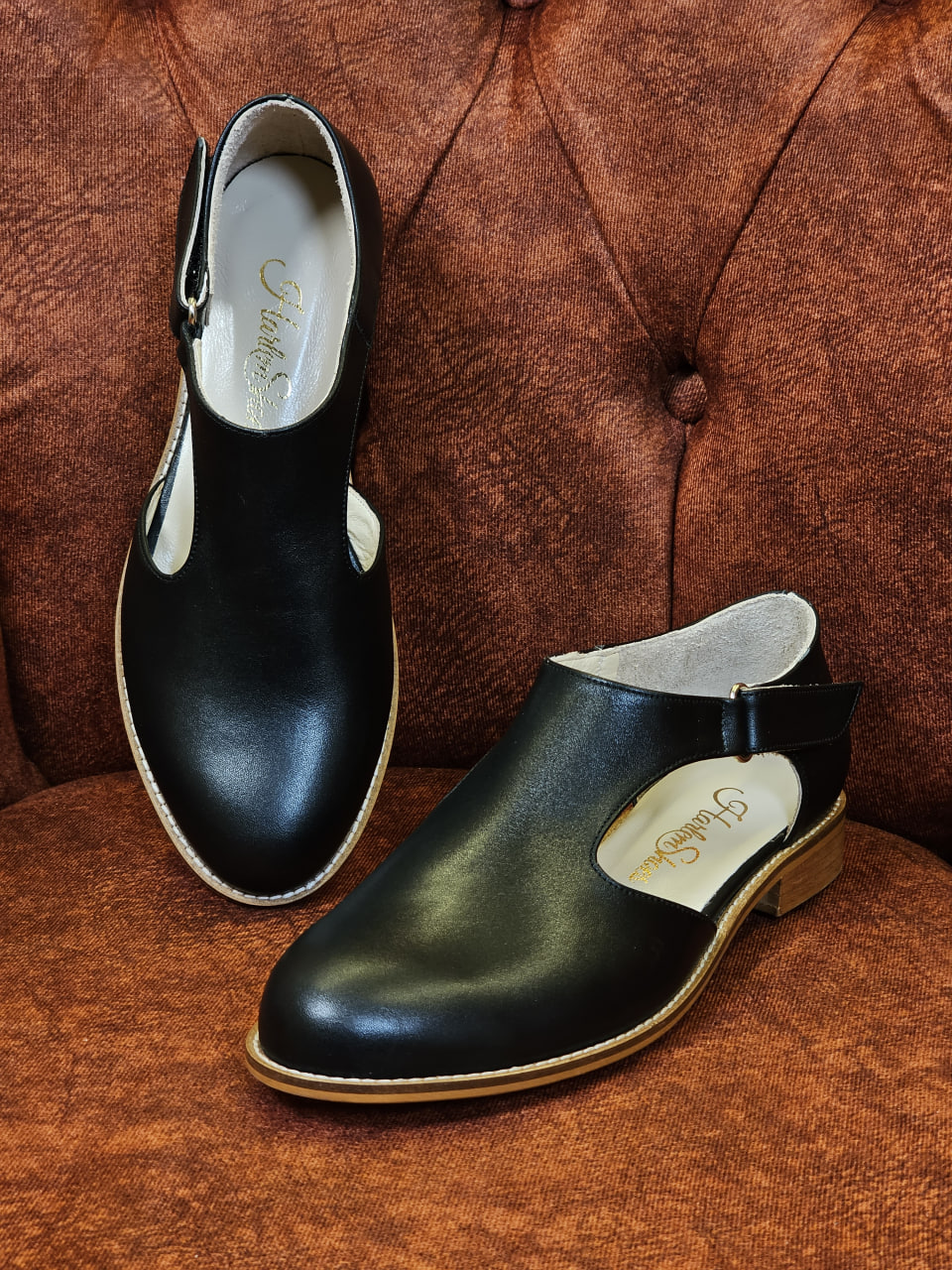Milan Black Leather 2 cm heel