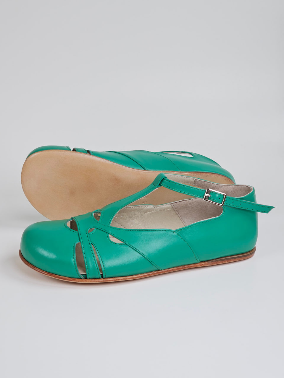 Barefoot Spring Apple Green Leather Zero Drop