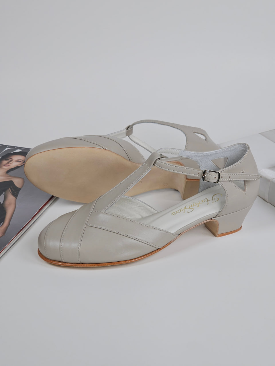 Sugar Beige Leather 4 cm heel