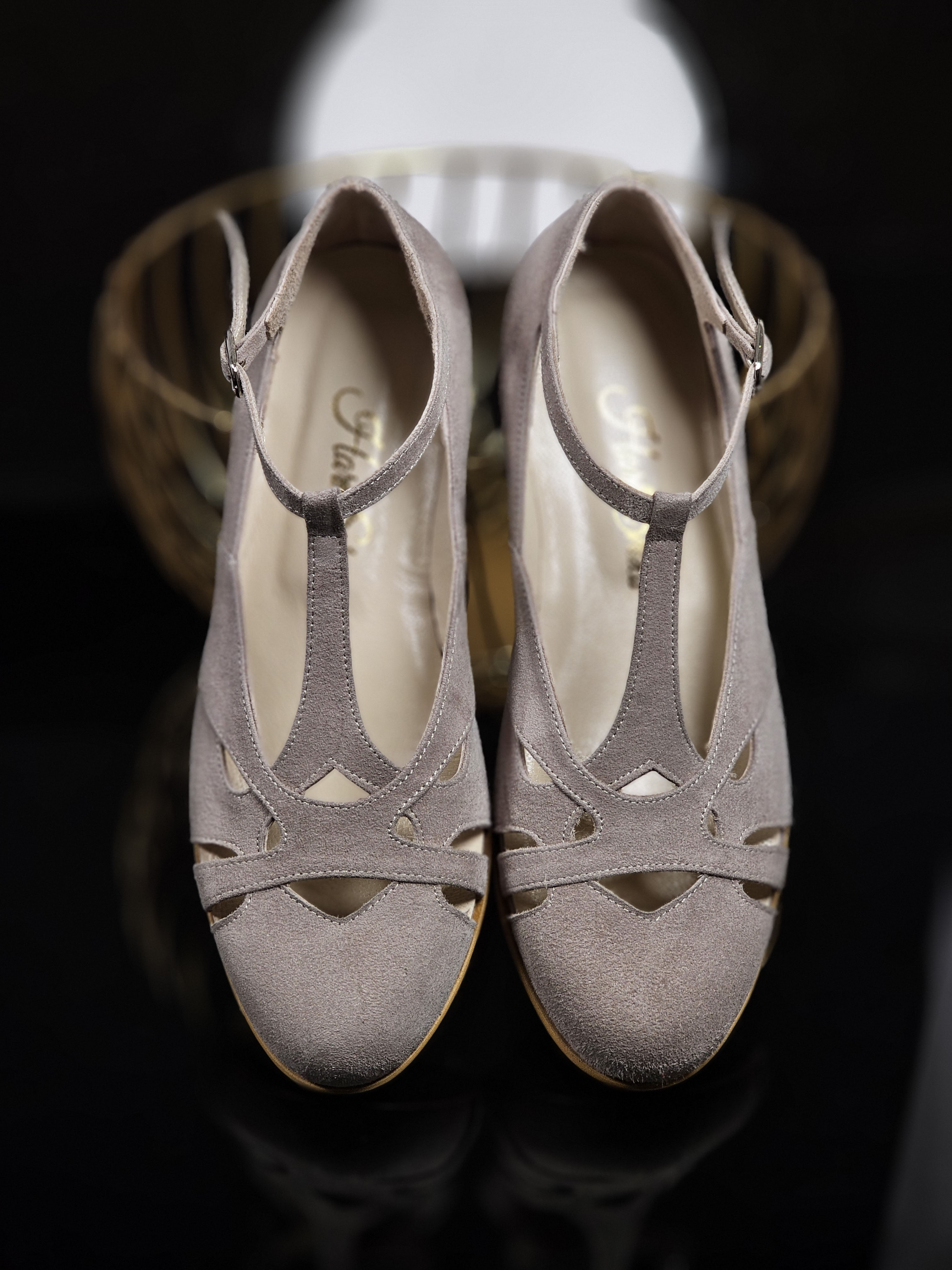 Spring Soft Grey Suede 4 cm heel