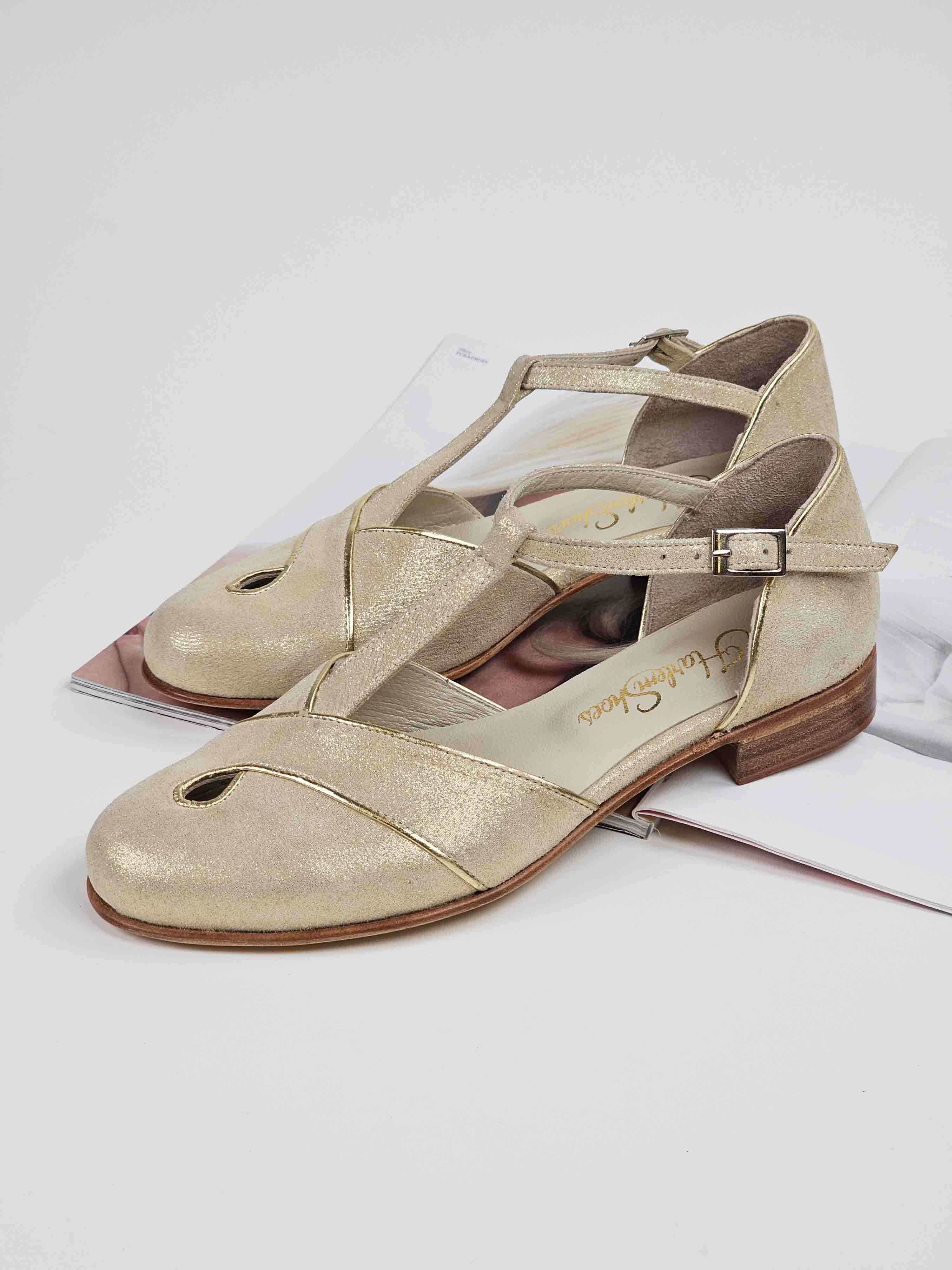 Muse Golden Suede 2 cm heel