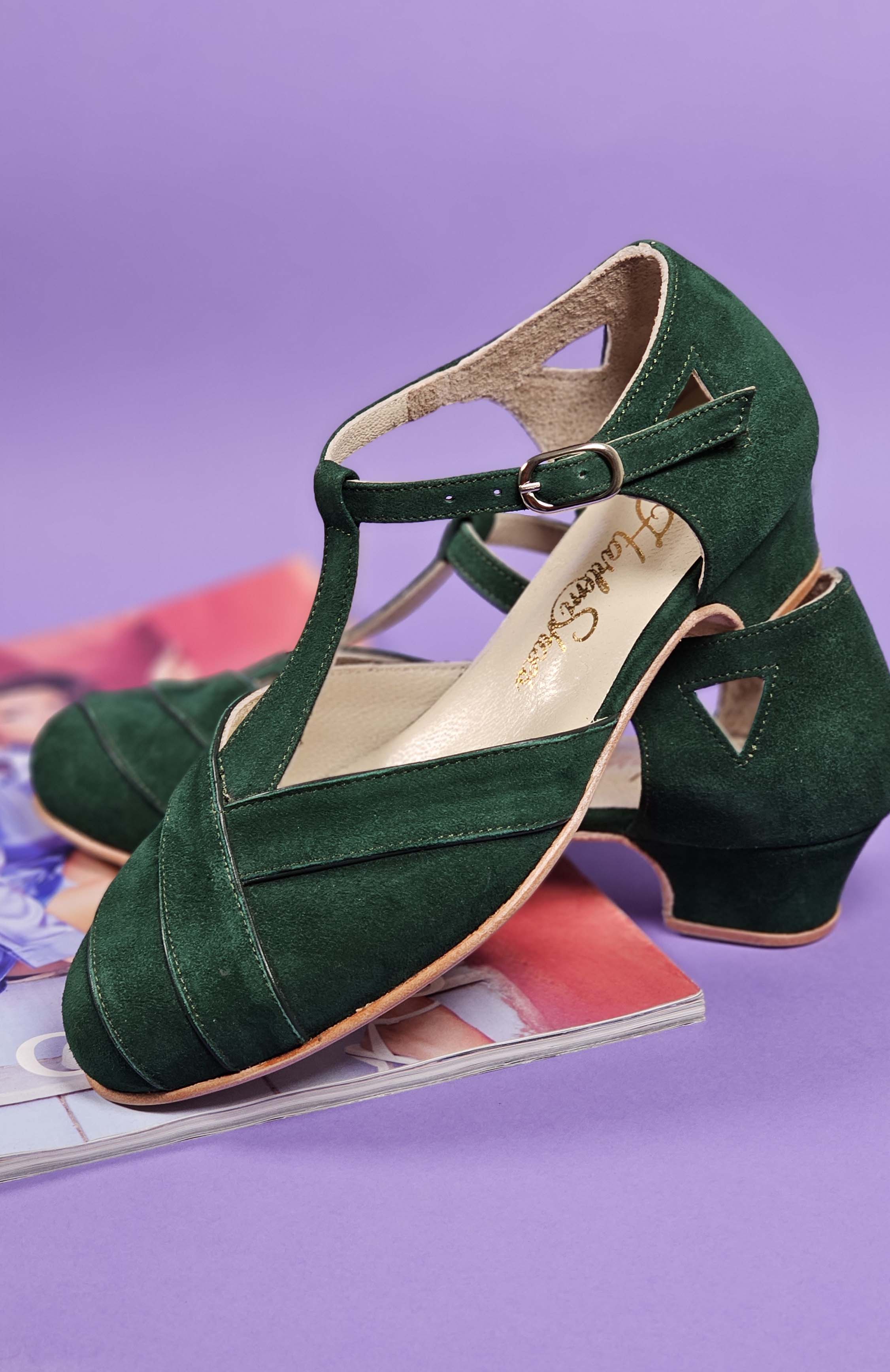 Sugar Emerald Suede 4 cm heel