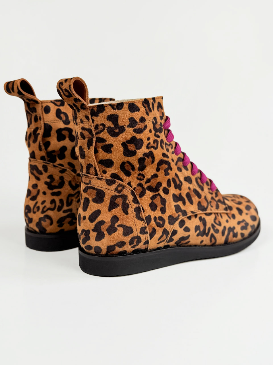 Harlem Boots Leopard Suede & Purple Tongue | HS × LaTasha Barnes Edition