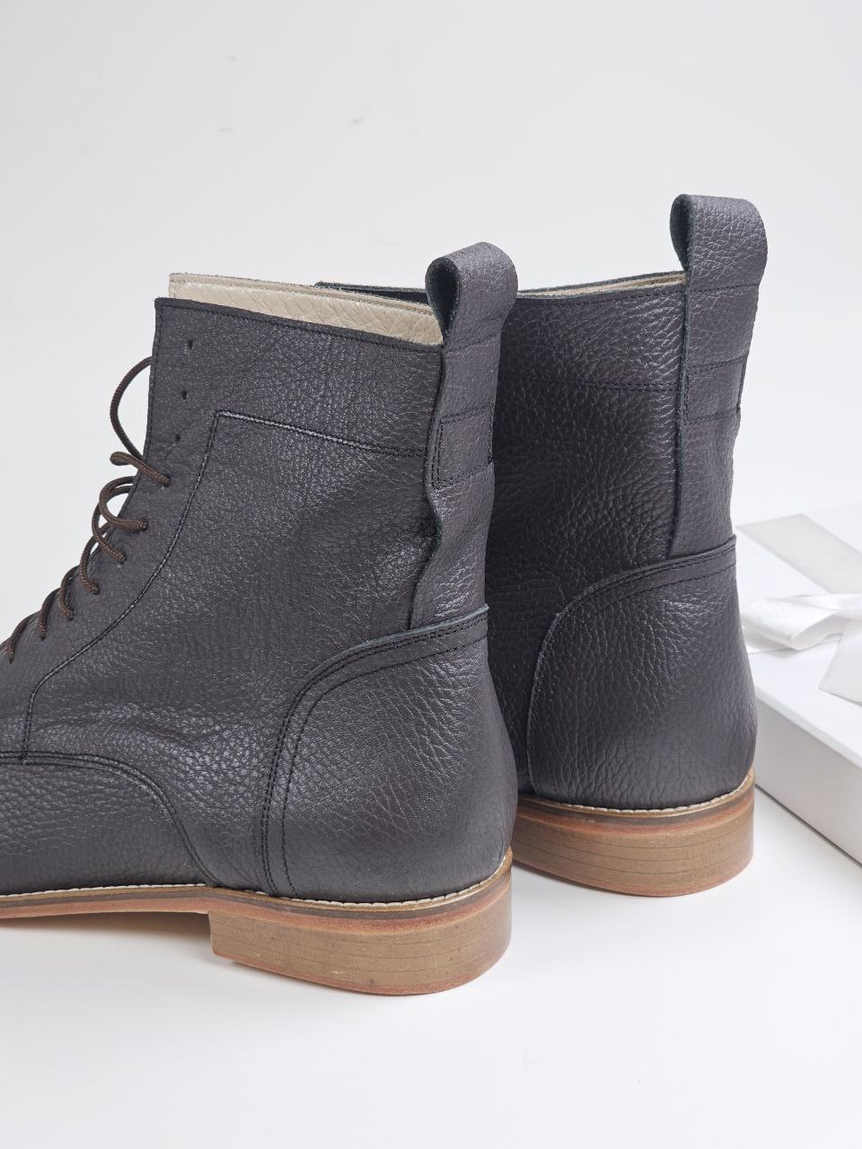 Harlem Boots Chocolate Floater Leather 2 cm heel