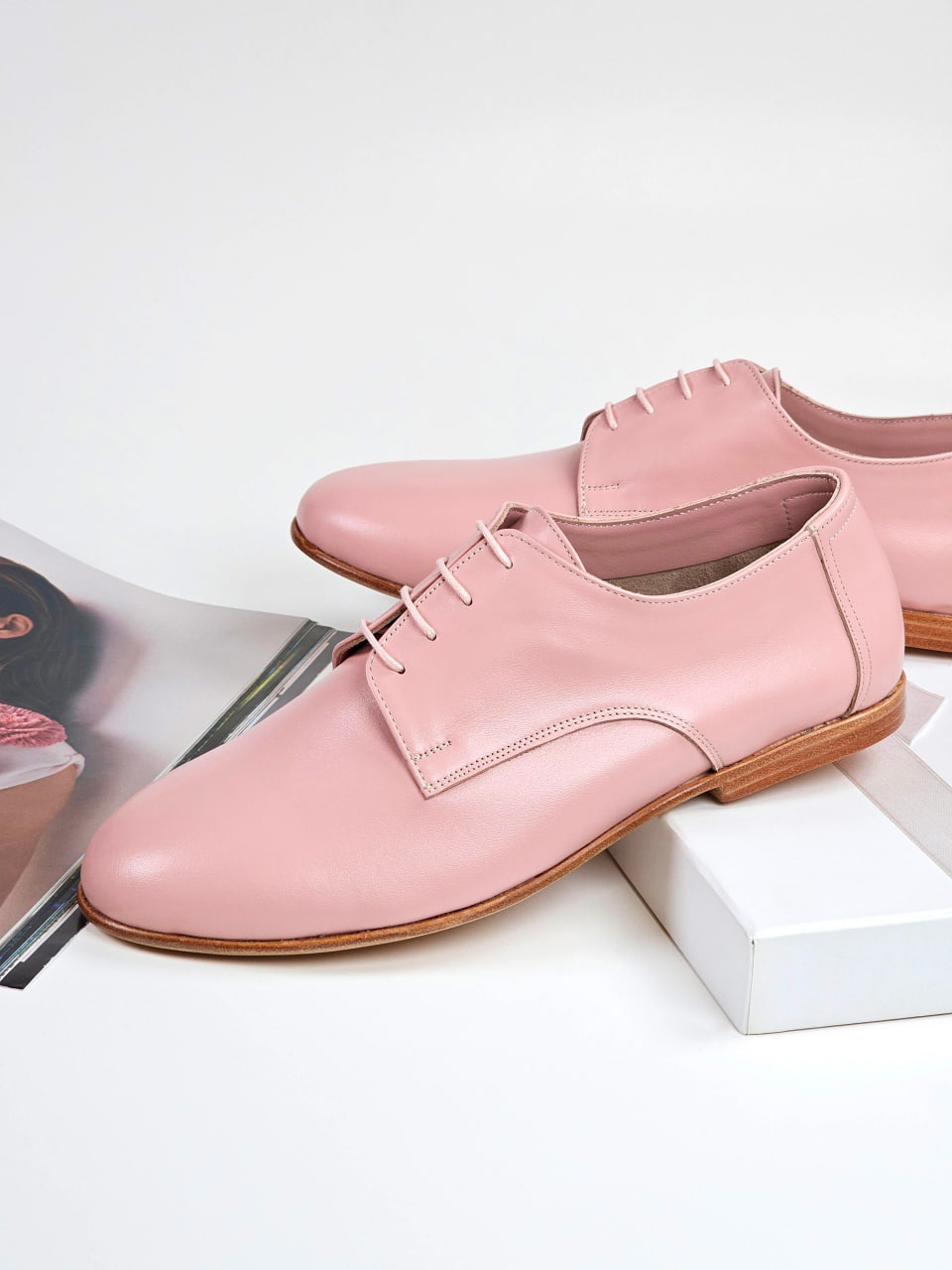Frankie Soft Pink Leather 1 cm