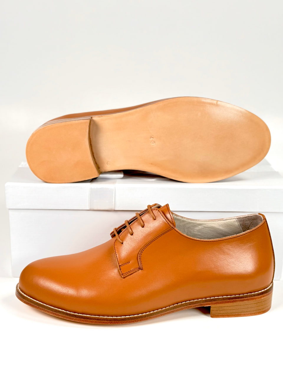 Jazz Slide Light Brown Leather 2 cm heel