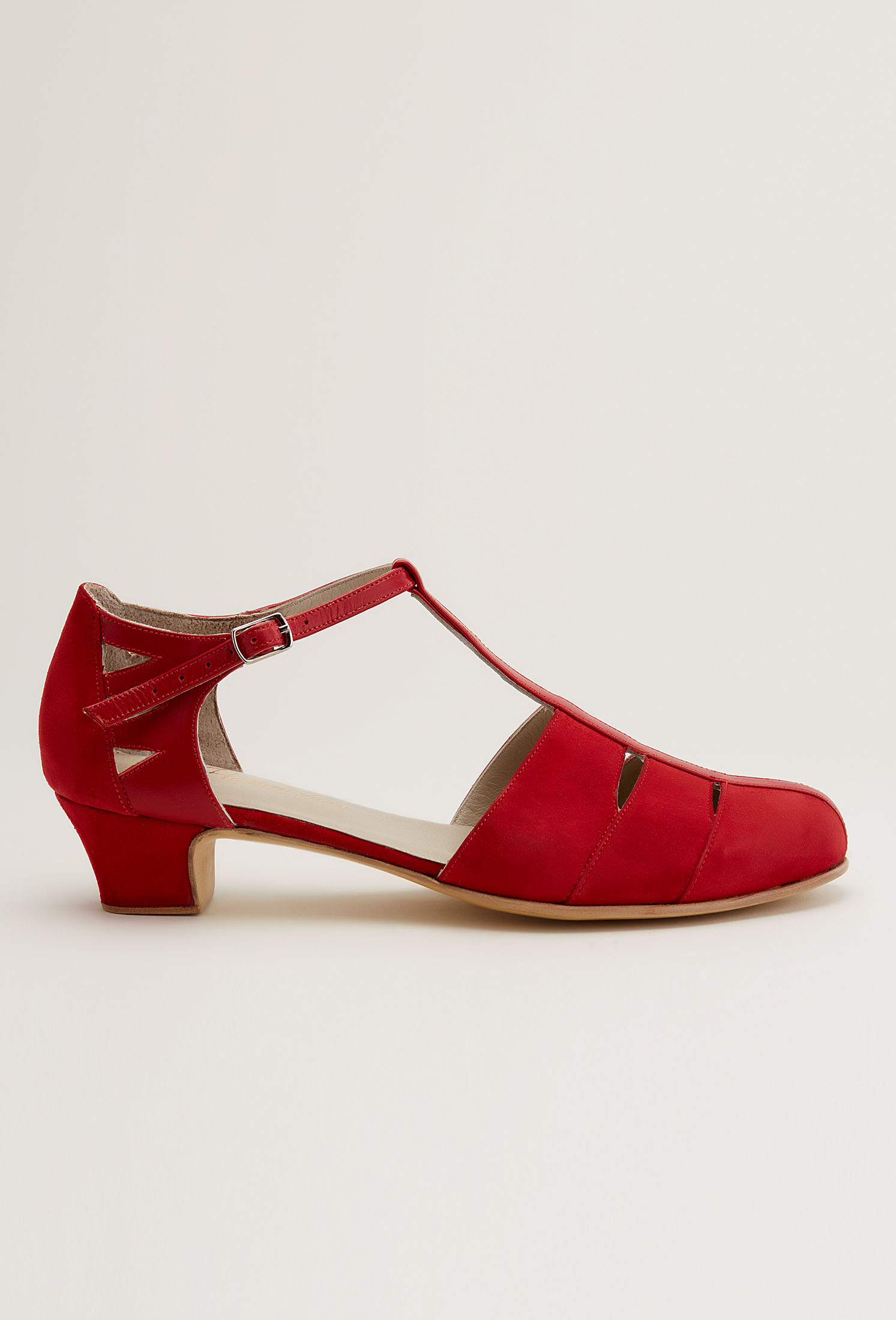 Harmony Red Suede & Leather 4 cm heel