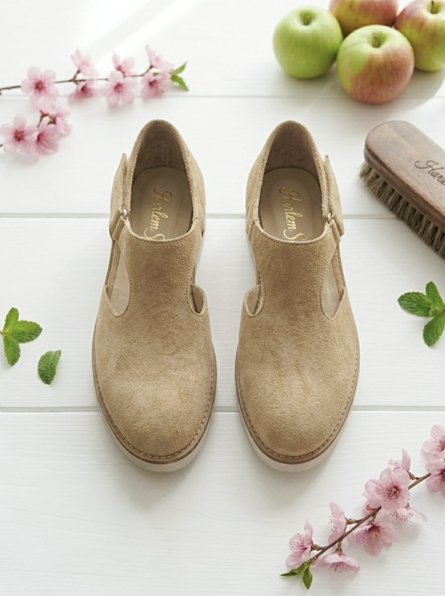 Milan Beige Suede with Eva Sole