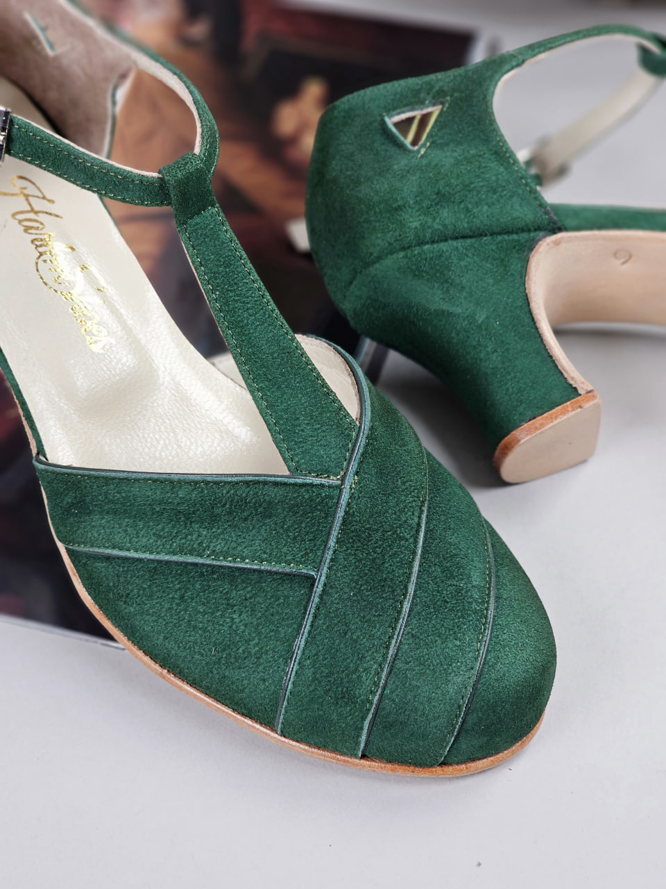 Sugar Emerald Suede 6 cm heel