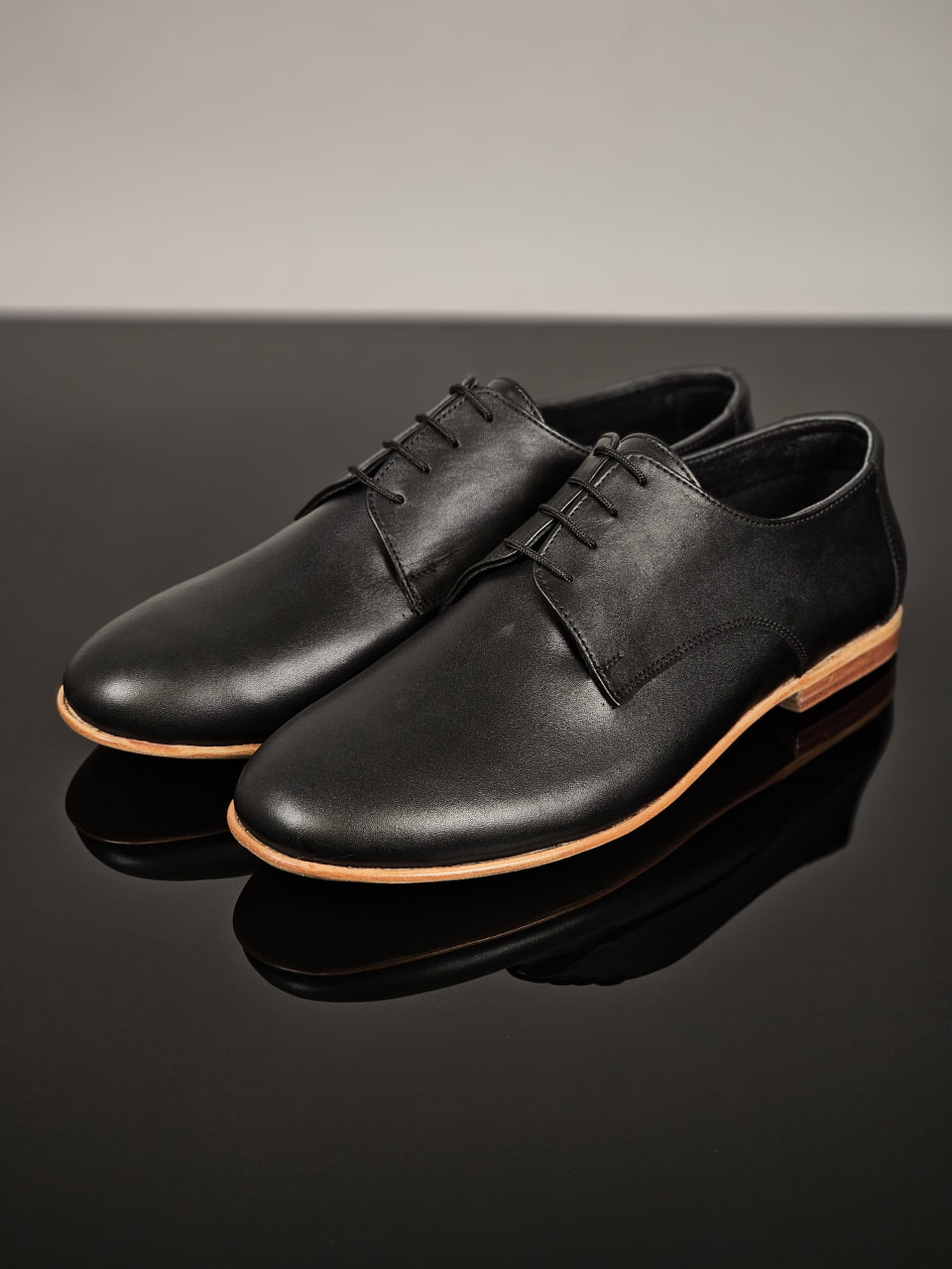 Frankie Soft Black Leather 1 cm heel