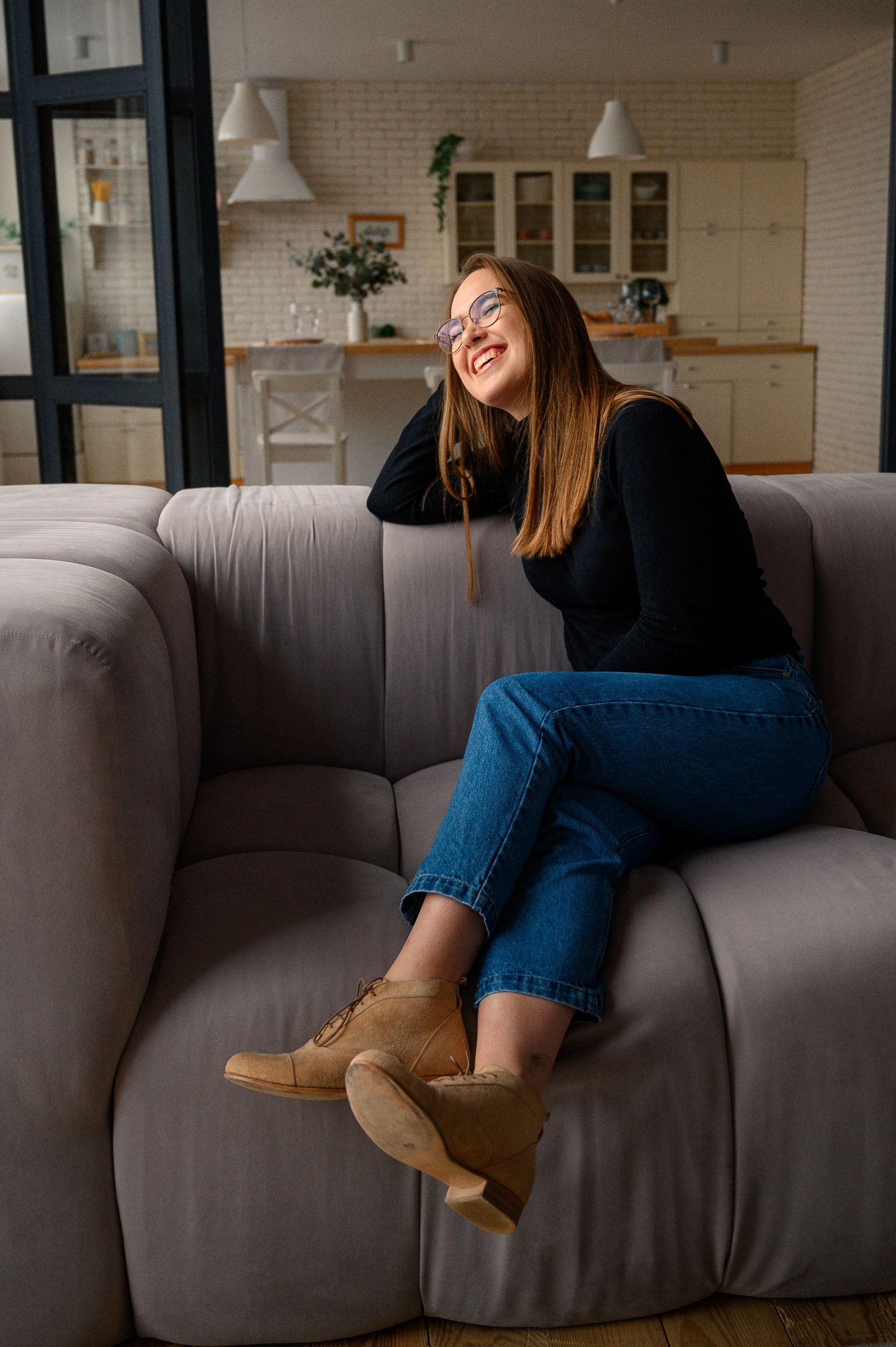 Smooth Boots Light Brown Leather 2 cm heel