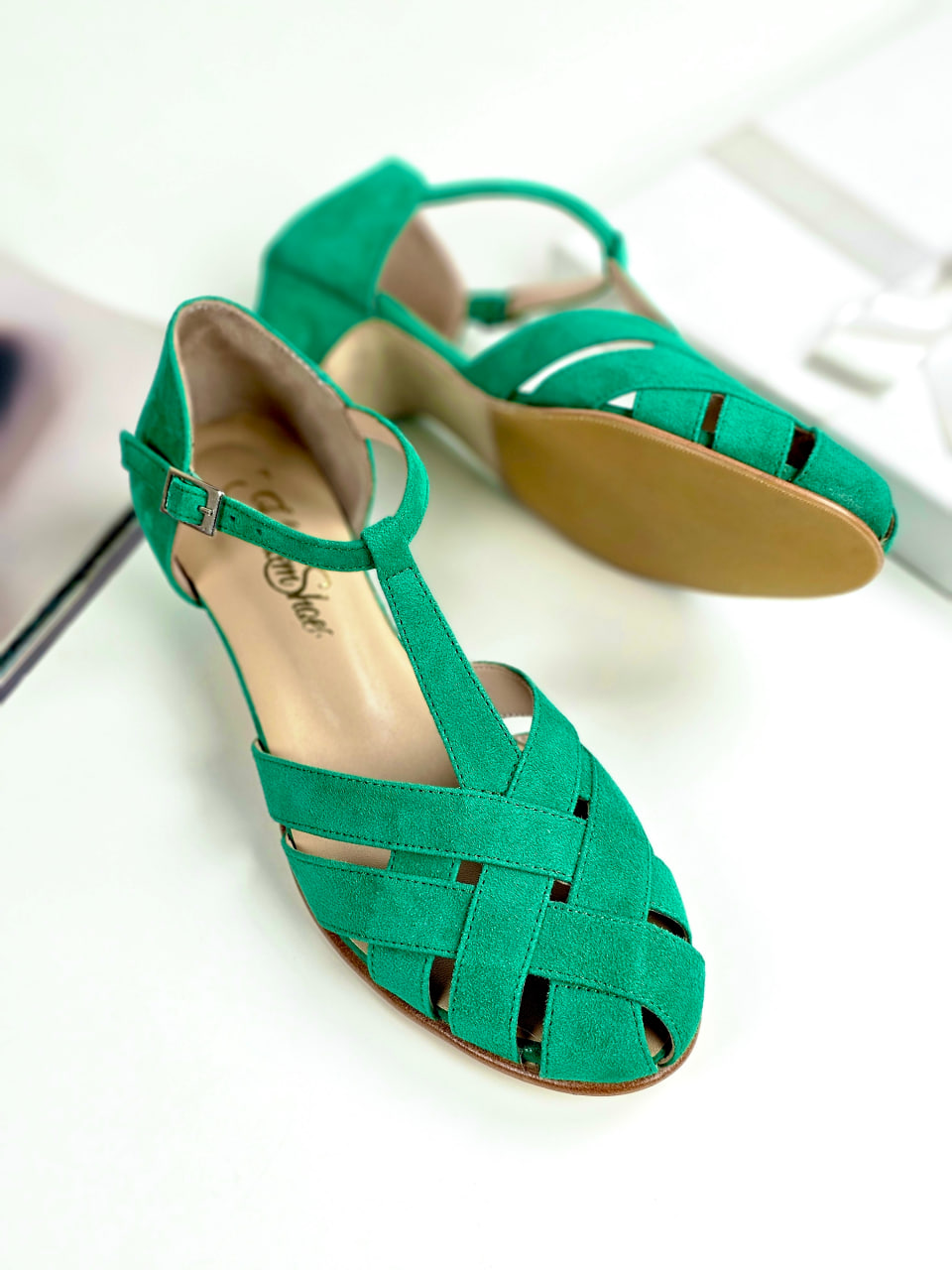 Summer Grass Green Suede 3 cm heel