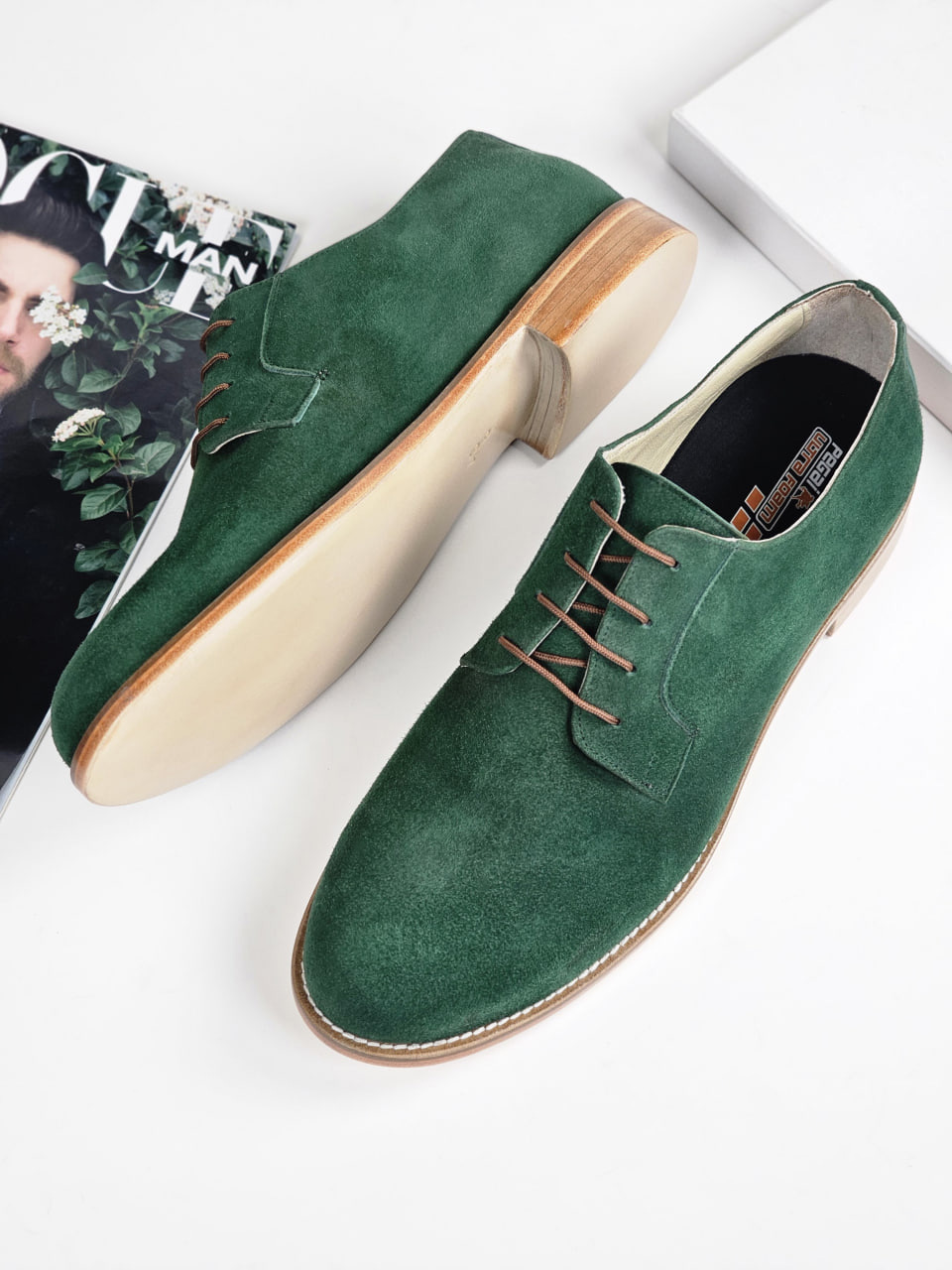 Jazz Slide Emerald Suede 2 cm heel