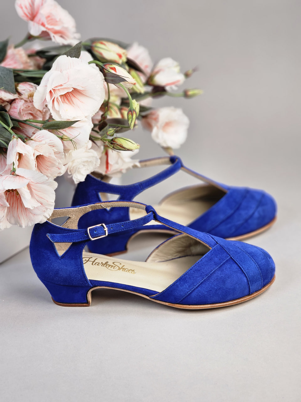 Sugar Blue Suede 4 cm heel